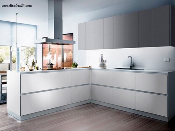 Diseño A24 - Cocina resistente Delta con cantos 45º en Errenteria y