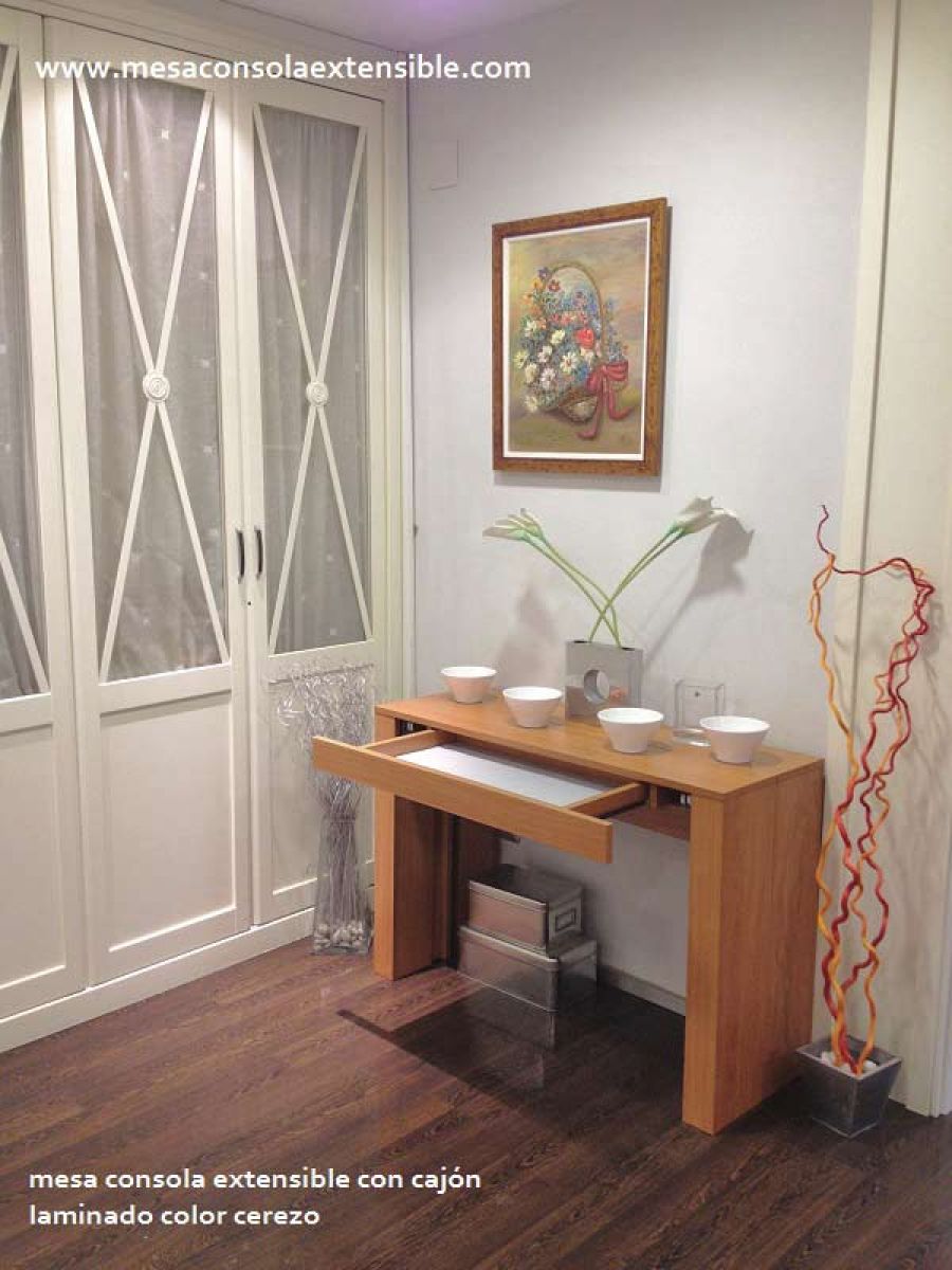 mesas-consolas-extensibles-cerezo